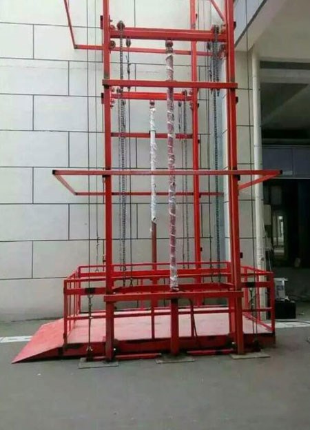 固定導軌(gui)式升降機(ji)案例